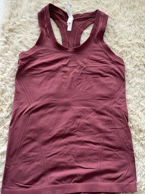 Athleta Momentum Seamless Tank Top S Pink Racerback Workout